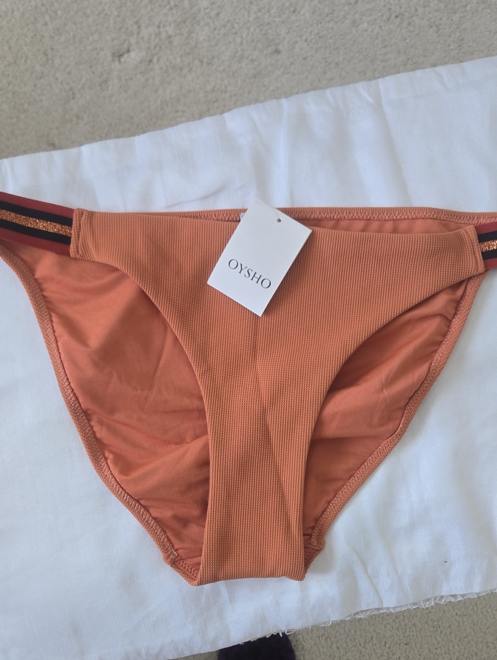 Womens Rust Orange Bikini Bottom